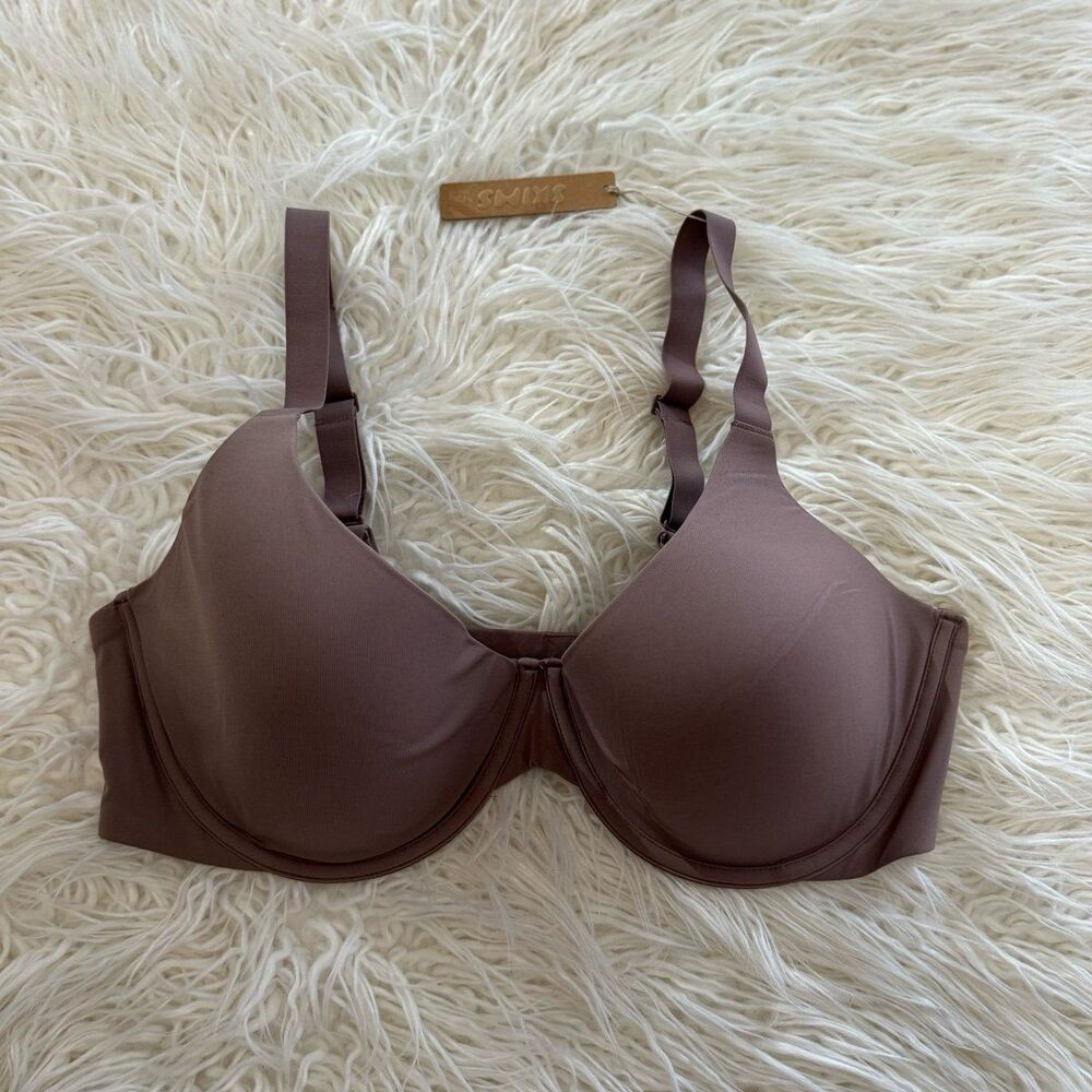 Skims Fits Everybody Scoop Plunge Bra Umber Size 46DDD